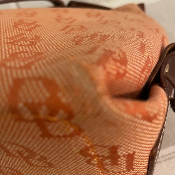 🔥QUICK SALE🔥Dooney & Bourke vintage orange canvas leather Satchel & dust bag - Picture 11 of 13